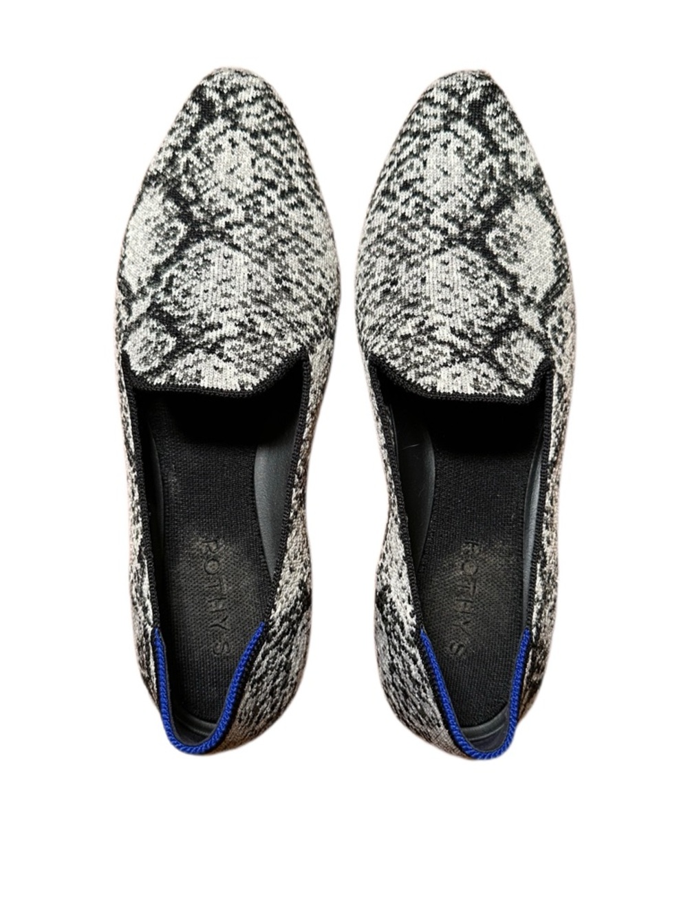 Rothy’s The Almond Toe Slip-On Loafers in Python Print